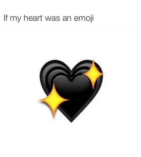 Black heart emoji | Truth&sayings | Pinterest | Heart ...