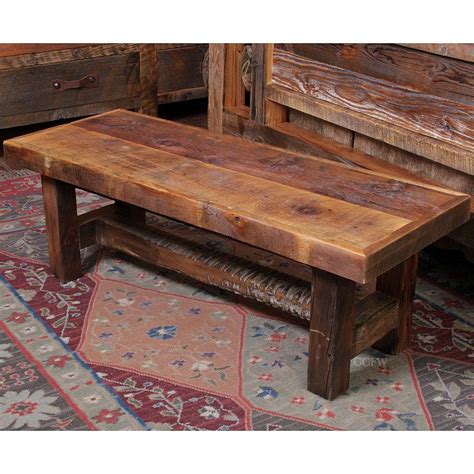 Black Mountain Reclaimed Rustic Wood Bench by Timber ...