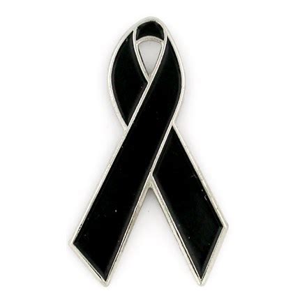Black Ribbon Lapel Pin, Mourning Ribbons, Awareness ...