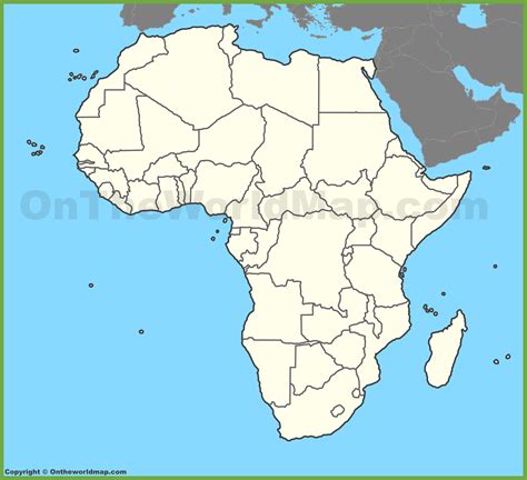Blank Africa Map With Numbers | www.pixshark.com   Images ...
