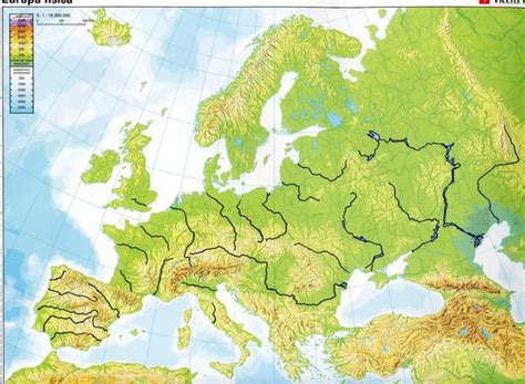 Blank Physical map of Europe | Geography and History Blog ...