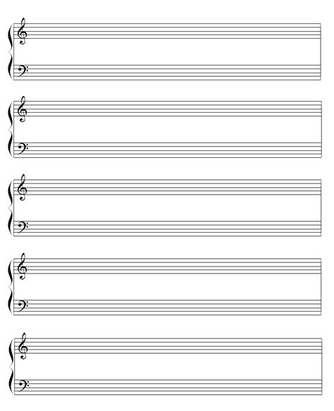 blank piano sheet music for all my fellow piano lovers ...