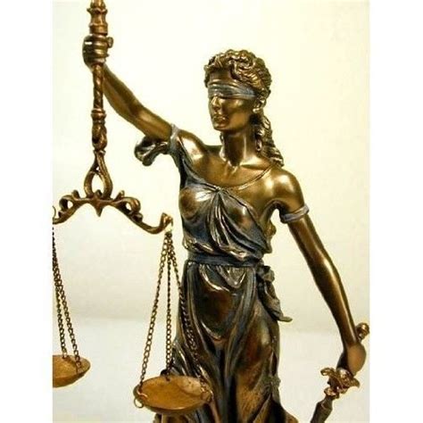 Blind Lady Justice Statue Scale Bronze Finish Lawyer Gift ...