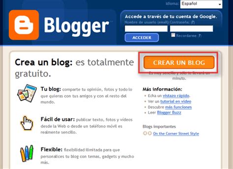 Blogs, guía para principiantes  III : Como crear un blog ...