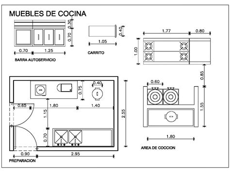 Bloques en Autocad para mobiliario de restaurante