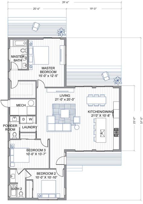 Blu Homes Breeze Aire Floorplan 3 Bedroom / 2.5 Bath | Blu ...
