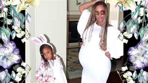 Blue Ivy kisses Beyonce s baby bump in adorable Easter ...