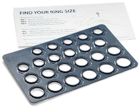 Blue Nile Free Ring Sizer – Canada and US