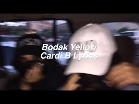 Bodak Yellow || Cardi B Lyrics   YouTube