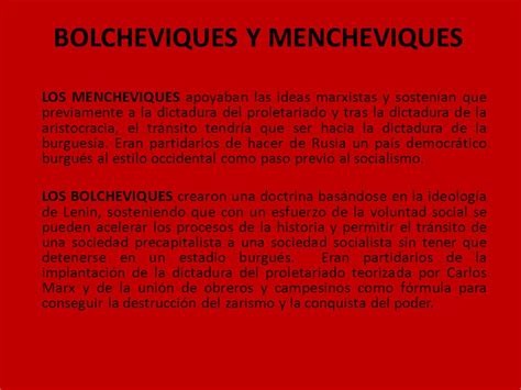 Bolcheviques y mencheviques   Escuelapedia   Recursos ...