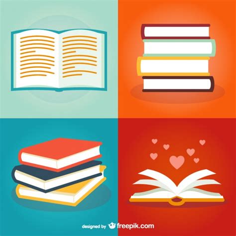 Book illustrations pack Vector | Free Download