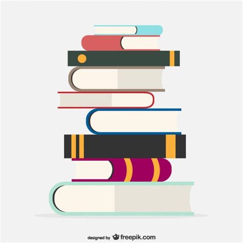 Books pile Vector | Free Download