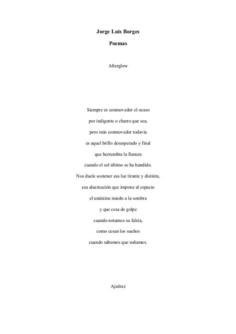 Borges jorge luis poemas varios word