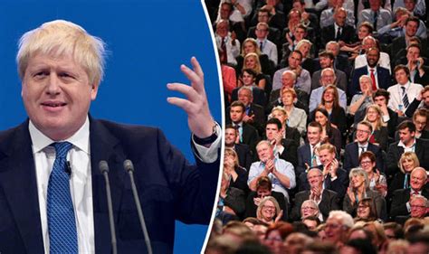 Boris Johnson speech pleases crowds but Theresa May stays ...