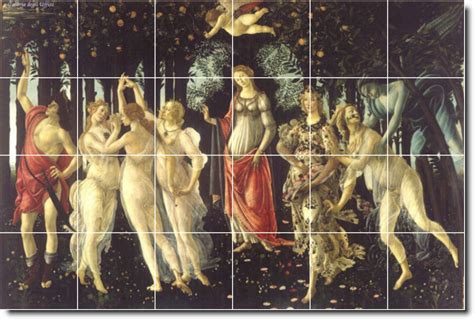 Botticelli Religious Tile Living Room Murals Remodel ...