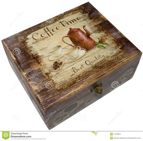 Box Decorated With Decoupage Stock Image   Image: 14763619