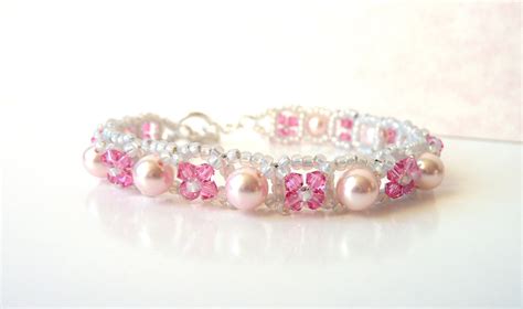 Bracelet for Girls Kids Jewelry Pink Bracelet Adjustable
