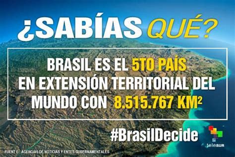 #brasilendatos | #brasil es el 5to país en extensión ...