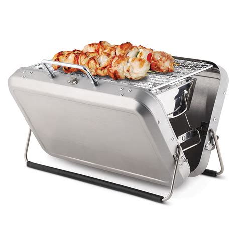 Briefcase Barbecue   Concealed Portable Charcoal Grill ...