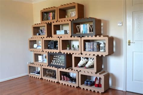 Brix Modular Cardboard Shelves