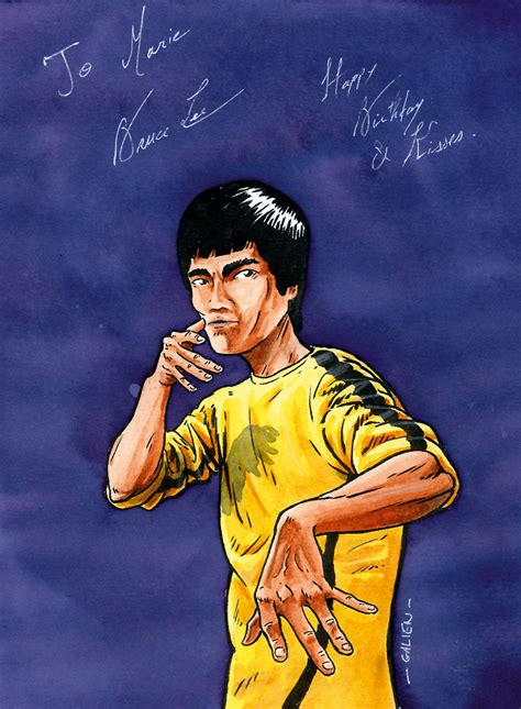 Bruce Lee en carte d anniversaire   GalienProd