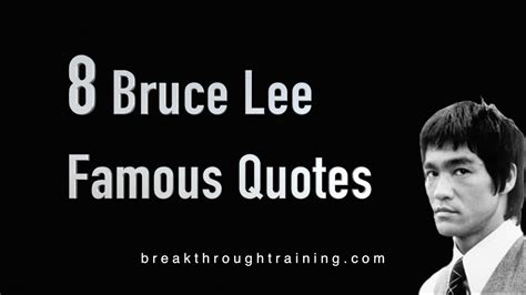 Bruce Lee Famous Quotes   YouTube