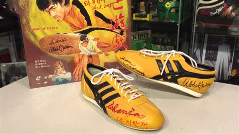 Bruce Lee Game of Death Signed Sneakers   YouTube