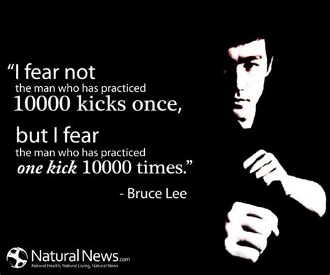 Bruce Lee Kick | ... fear the man who has practiced one ...
