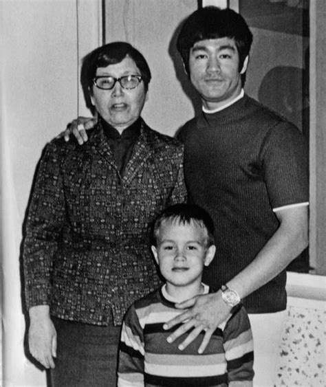 Bruce Lee pictured with his mother and son Brandon Lee in ...