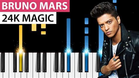 Bruno Mars   24K Magic   Piano Tutorial   How to play 24K ...