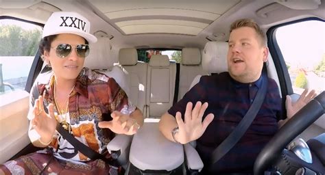 Bruno Mars And James Corden Get Funky In  Carpool Karaoke