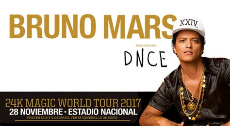 Bruno Mars en Chile | Venta oficial de entradas 2017
