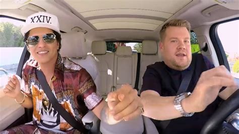Bruno Mars Joins Corden for  Carpool Karaoke
