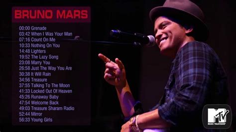 Bruno Mars s greatest hits || Best songs of Bruno Mars ...