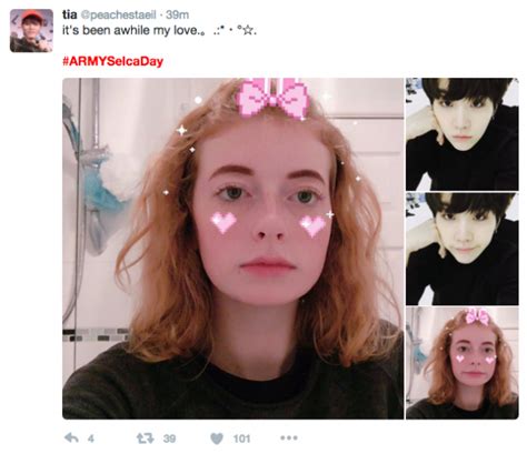 BTS ARMYs everywhere are taking selfies for #ARMYSelcaDay ...