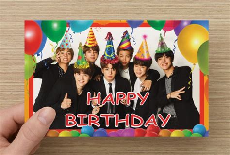 BTS Birthday CardHappy BirthdayBangtan Boys