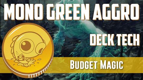 Budget Magic: $60  17 tix  Modern Mono Green Aggro  Deck ...