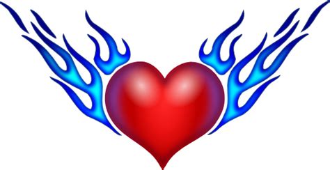 Burning Heart Clip Art at Clker.com   vector clip art ...
