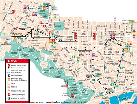 Bus línea 91, Rambla La Bordeta de Barcelona, mapa ...