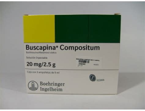 Butilhioscina  N butilbromuro de hioscina    Metamizol ...