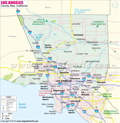 Buy Los Angeles County Map