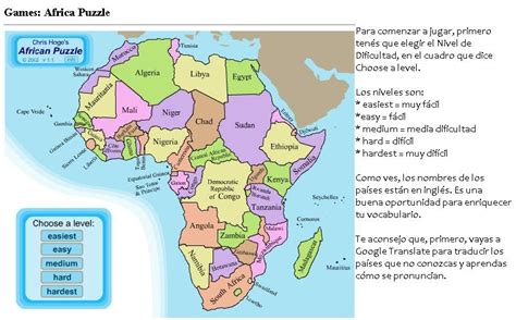 C.A.P.I.: Juego Países de África