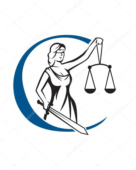 C la señora justicia logo — Vector de stock #115087358 ...