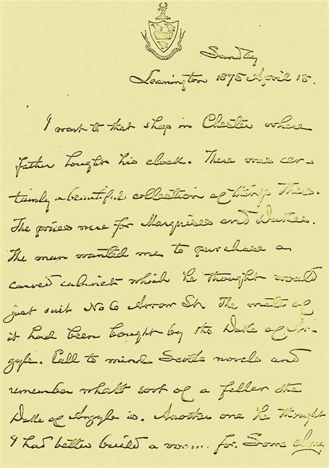 C. S. Peirce:  Letter from Charles S. Peirce to his family ...