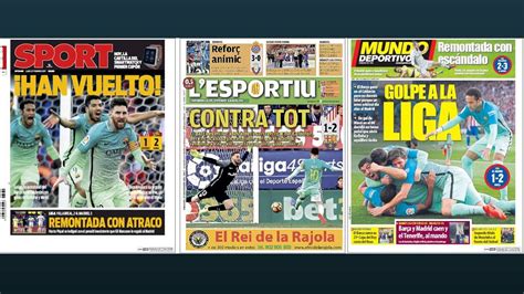 Cabreo en la prensa catalana por el  atraco  del Madrid al ...