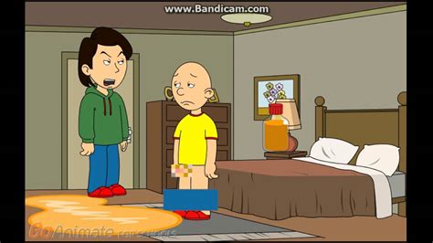 caillou pees on the floor/grounded   YouTube