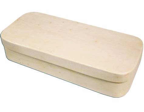 Caja madera de chapa de chopo rectangular Manualidades 97062