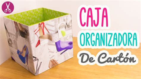 Caja Organizadora de Cartón | Cartonaje para Principiantes ...
