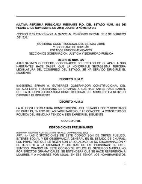 Calaméo   Código Civil para el Estado de Chiapas