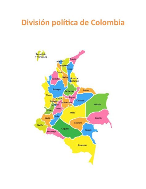 Calaméo   División Política De Colombia